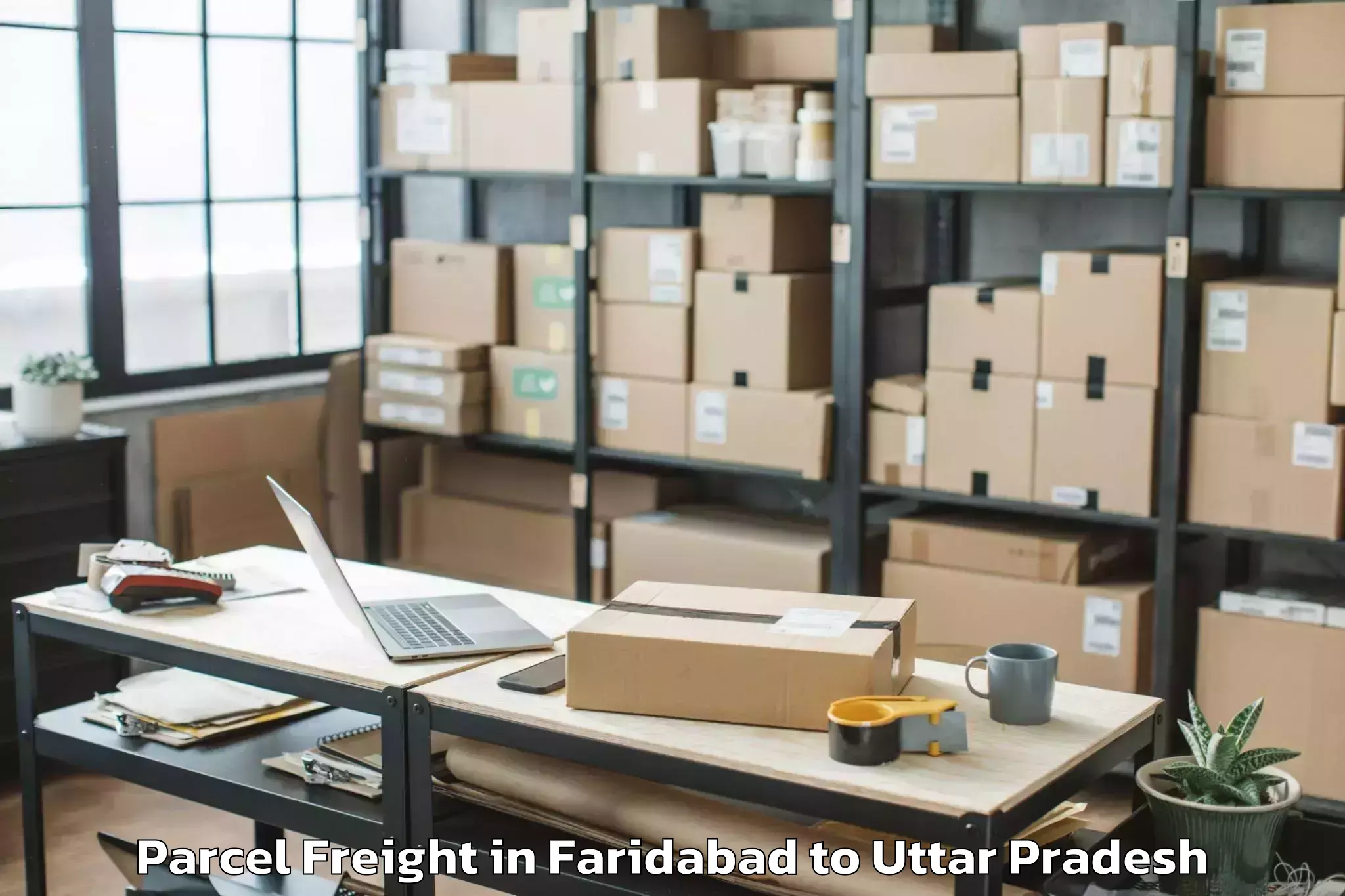 Easy Faridabad to Kaimganj Parcel Freight Booking